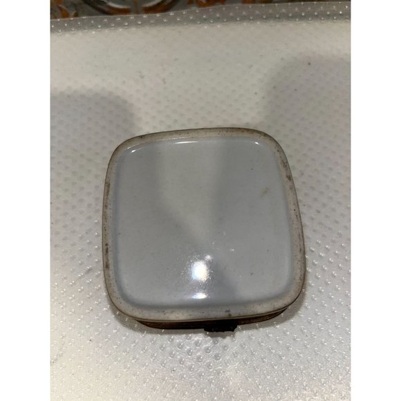 Hand Painted Floral Trinket Box Vintage Hinged Porcelain - Picture 7 of 8